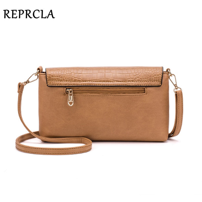 REPRCLA Fashion Women Shoulder Bag Designer Handbag Leather Women's Crossbody Messenger Bags Ladies Purse Female Flap Bolsa