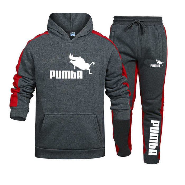 2023 Hot Sale Mens Tracksuit Hooded Sweatshirts and Jogger Pants High Quality Gym Outfits Autumn Winter Casual Sports Hoodie Set